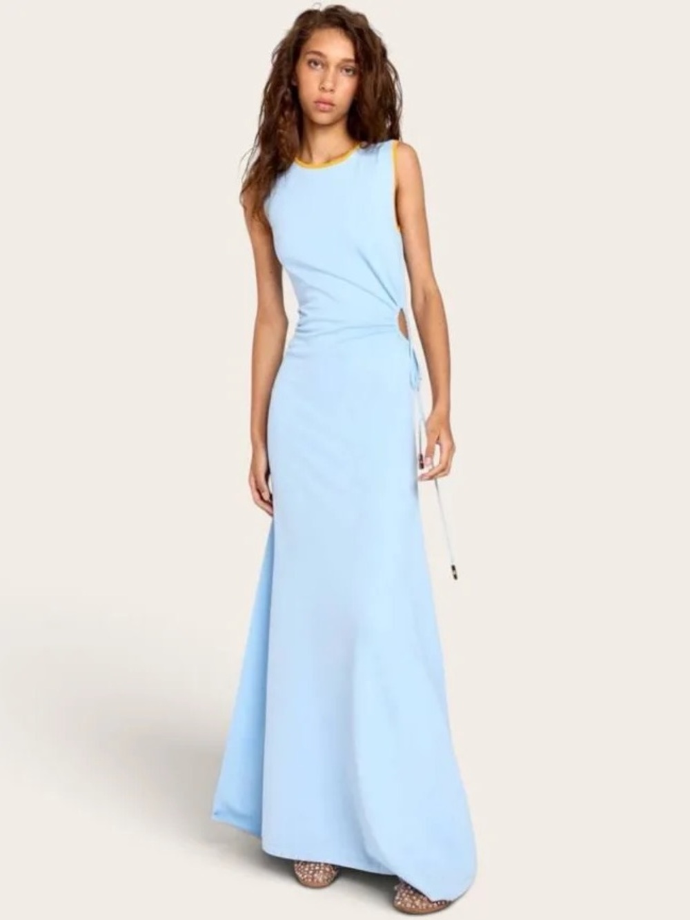 Romy the Brand 'Lou Lou' Maxi Dress in Sky Blue Size S NWT